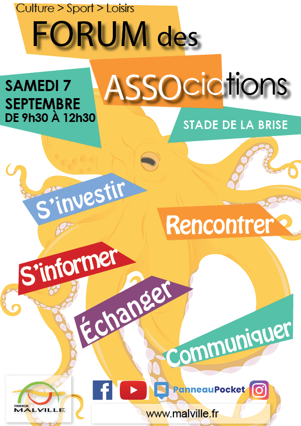 affiche du forum des associations de malville 2024